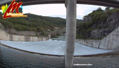 Asi Amanece Hoy La Presa De Moncion 14-9-2017
