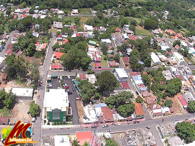 Imagenes Tomadas Desde El Centro De La Ciudad En El Municipio De Moncion 
