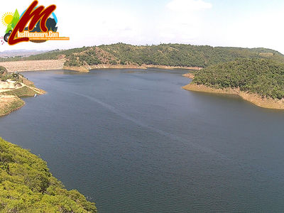 Hermosa Tarde Desde En El Lago De La Presa De Moncion 
